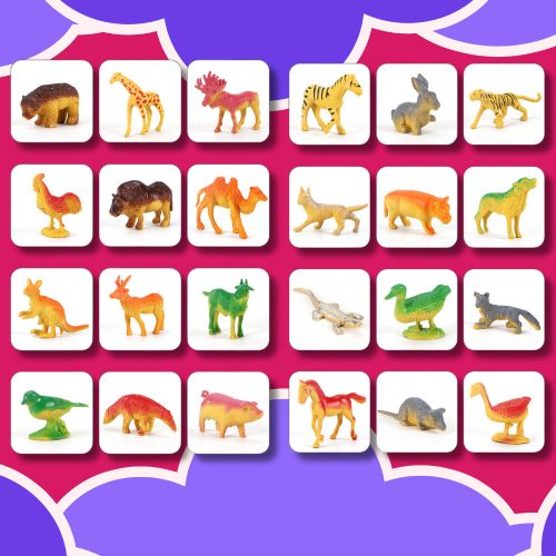 Játék Állatfigurák Safari, 58 db.