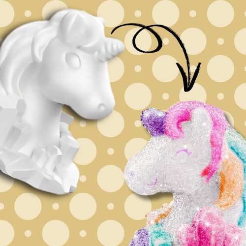 Kristálynövesztő kristályok oktató unikornis festő barkácskészlet