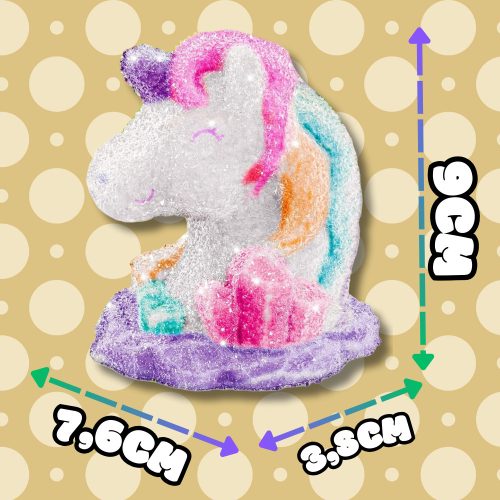 Kristálynövesztő kristályok oktató unikornis festő barkácskészlet