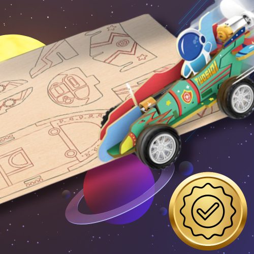 Elektronikai titkok Építs egy robotot 6W1 fa modell űrkészlet