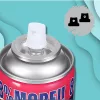 Kígyózó konfetti spray neon születésnapokra, partikra, narancssárga 250 ml