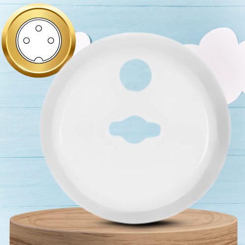 12x ALJZAT védőburkolat tűvel és 3 kulccsal NICEkids, fehér