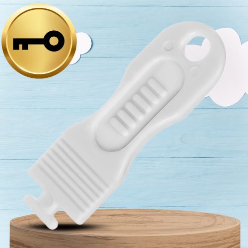 12x ALJZAT védőburkolat tűvel és 3 kulccsal NICEkids, fehér