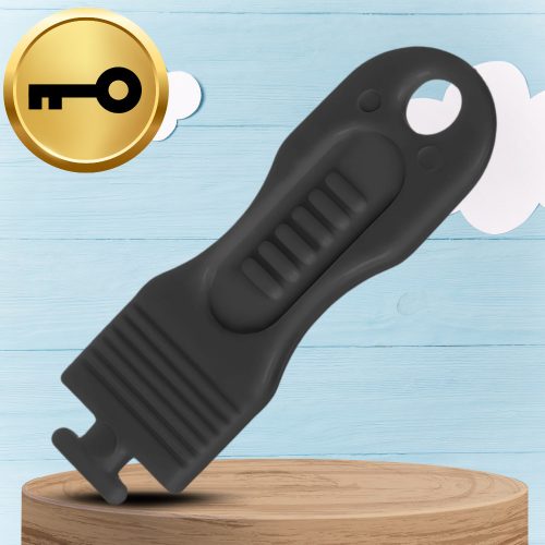 12x ALJZAT védőburkolat tűvel és 3 kulccsal NICEkids, fekete