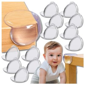   Bútor sarokvédők gyerekeknek, átlátszó, 12 db, kerek, Nicekids