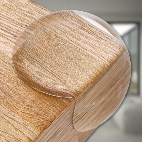 Bútor sarokvédők gyerekeknek, átlátszó, 12 db, kerek, Nicekids