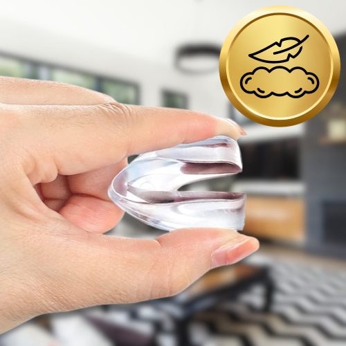 Bútor sarokvédő gyerekeknek, L alakú, átlátszó, 12 db, Nicekids