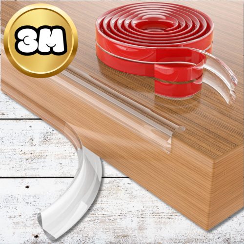 Átlátszó bútor sarokvédő szalag NiceKids, 3 m