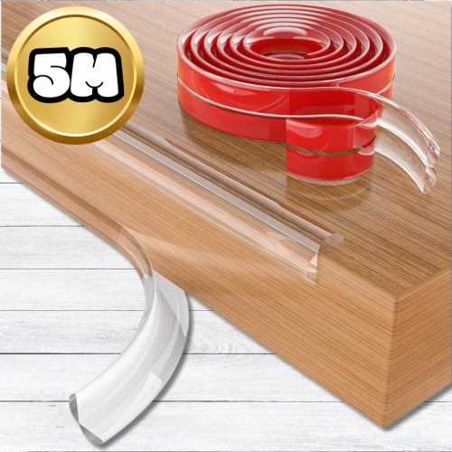 Átlátszó bútor sarokvédő szalag NiceKids 5 m