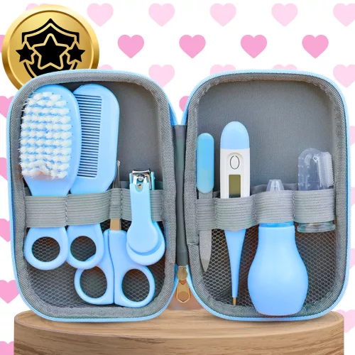 Set cosmetic mare pentru îngrijirea bebelușilor Nicekids, albastru