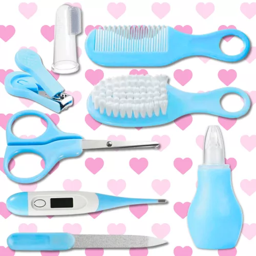 Set cosmetic mare pentru îngrijirea bebelușilor Nicekids, albastru