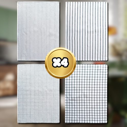 Pamut konyharuhák, 4 db, 60×45 cm