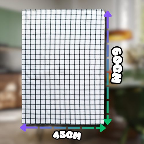 Pamut konyharuhák, 4 db, 60×45 cm