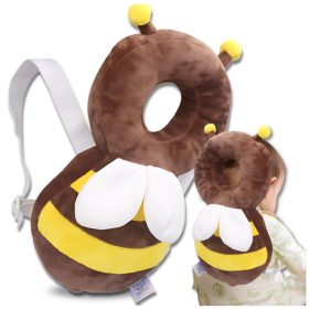   Gyermek biztonsági hátizsák fejvédő párnával, méhecske mintával