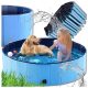Összecsukható medence kutyáknak és gyerekeknek 100 x 30 cm-es turistakerti hordozható