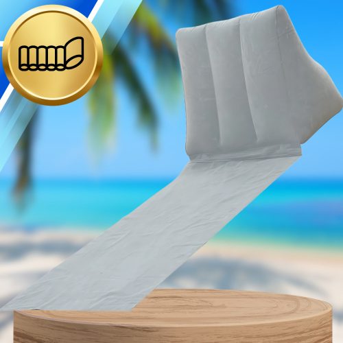 Strandszőnyeg háttámlával, összecsukható turista nyugágy strandra, kertbe, kempingezéshez