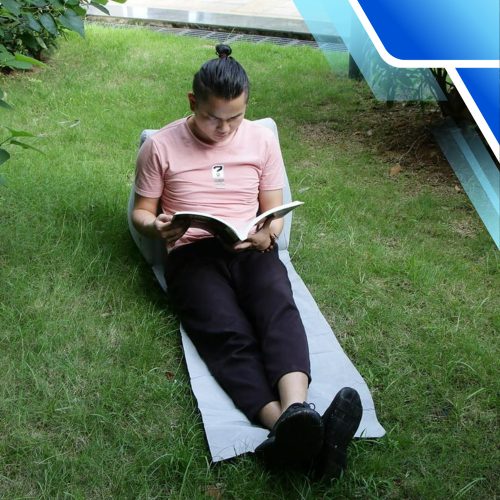 Strandszőnyeg háttámlával, összecsukható turista nyugágy strandra, kertbe, kempingezéshez