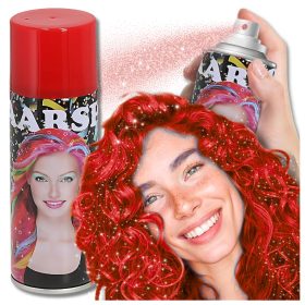 Hajfesték spray vörös csillogással, 250 ml