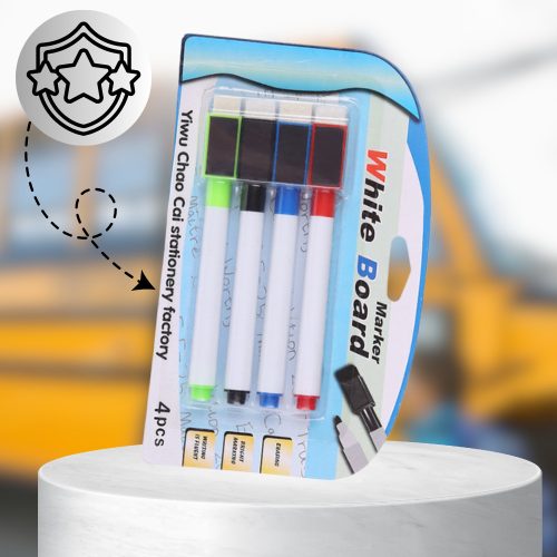 4 db törölhető táblafilc mágnessel