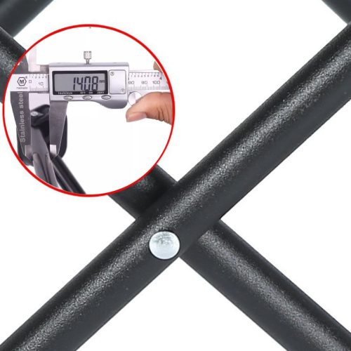 Kényelmes összecsukható utazó kempingszék, fekete