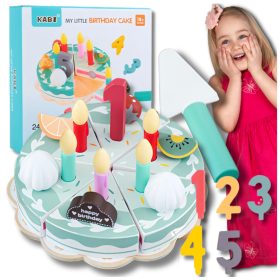 Fa tortaszeletelő készlet gyerekeknek