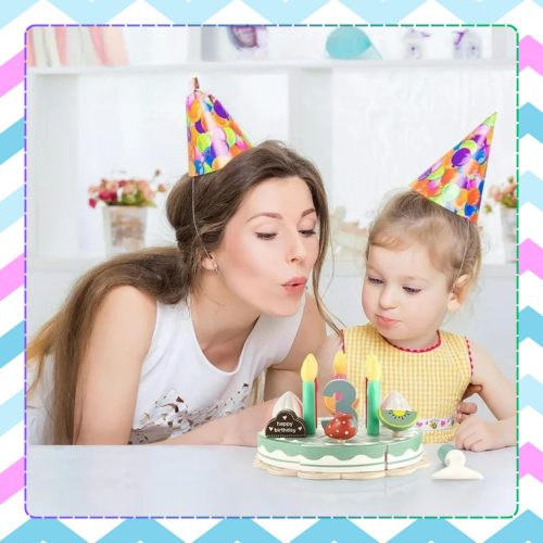 Fa tortaszeletelő készlet gyerekeknek