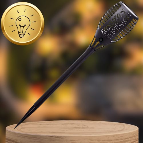 Napelemes kerti fáklya láng LED lámpa fény 8db