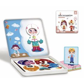 Mágneses ruhadarabok fa kockák Zkb-2022