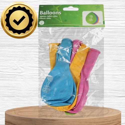 Nagy lufik babaváró bulira, 8 db, 30 cm, színes