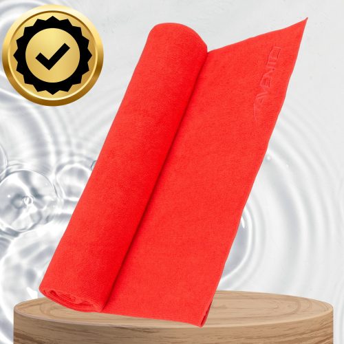 Nagy, gyorsan száradó mikroszálas sporttörölköző medencére és strandra 120x80 cm, piros