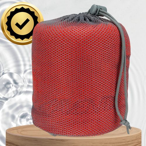 Nagy, gyorsan száradó mikroszálas sporttörölköző medencére és strandra 120x80 cm, piros