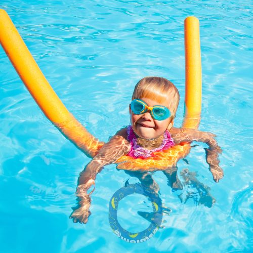 Neoprén úszó- és búvárjáték-készlet gyerekeknek, kék