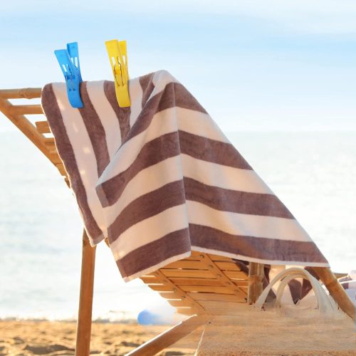 XXL méretű napozóágyakhoz való strandtörölköző-csipesz, 4 darabos készlet