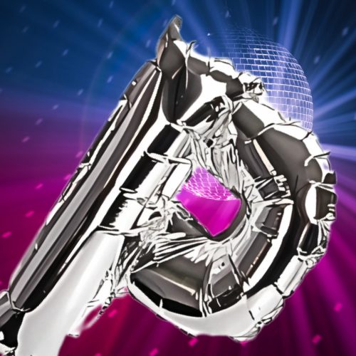 Hatalmas fólia lufi parti felirat ezüst születésnapi szilveszteri magasság 40 cm