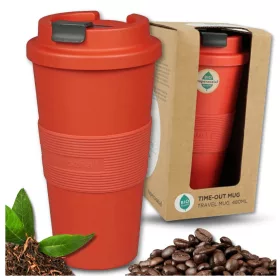   Utazóbögre kávéhoz és teához autóba, 480 ml, piros színű