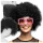 Afro paróka bulikba, fotófülkékbe, leánybúcsúkra, fekete