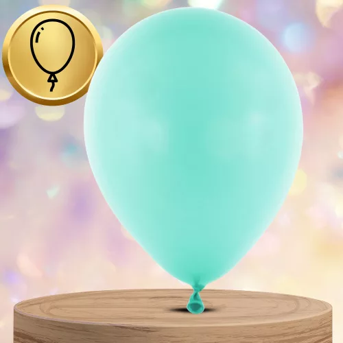 Latex lufi, 50 db, 35 cm, születésnapi dekorációhoz, világoszöld