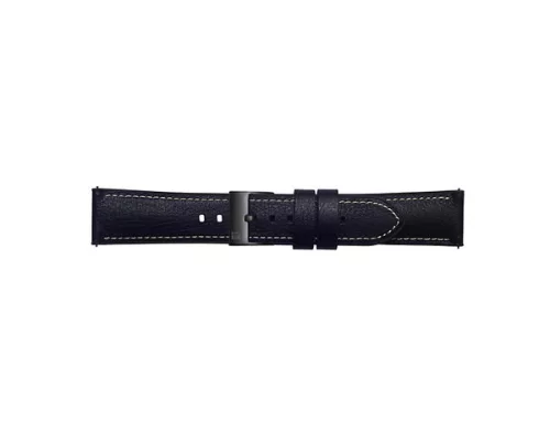 Samsung Galaxy Watch Strap Studio 20mm valódi bőr szíj, fekete