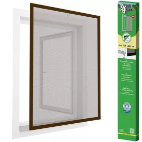 Szúnyogháló Ablak Alu 100X120 Barna Plusz