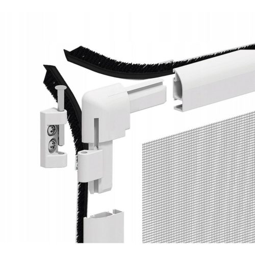 Alu Ajtó Szúnyogháló 100X215 Fehér Basic Plusz