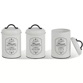   Maestro Paris Maison Fémdoboz ételtartó készlet 3db, tea, cukor, kávé