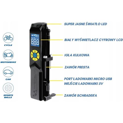 Michelin Akkumulátoros Touring Kompresszor Szivattyú 150PSI