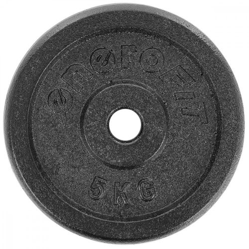 fekete öntöttvas súlytárcsa 5 kg enero fit fi26.5