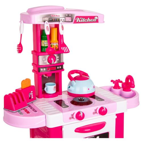 Gyerekkonyha 32 Darabos Rózsaszín 64X29X87Cm