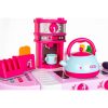 Gyerekkonyha 32 Darabos Rózsaszín 64X29X87Cm