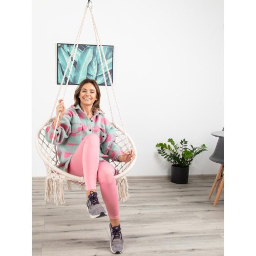 Áttört Függőszék Gólyafészek 80X60Cm Ekrü