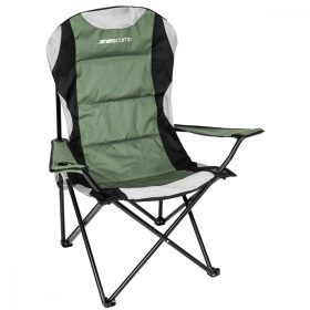 lux összehajtó kempingszék 60x60x105cm zöld és fekete