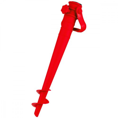 becsavarható műanyag napernyő rögzítő alap, piros