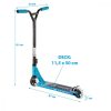 roller pb stunt 110mm crystal blue