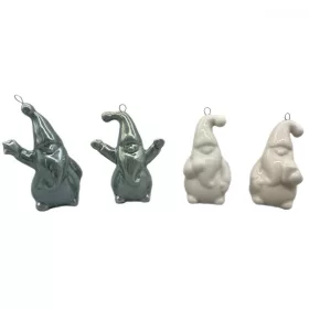 karácsonyi kerámia golyó 7,8cm 1 db